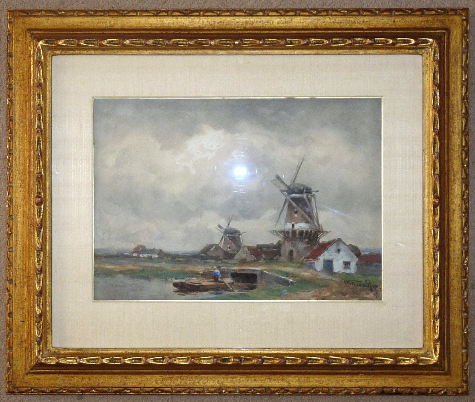 Willem Rip - Molens in landschap kopen? Bied vanaf 325!