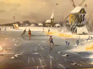 Henk Poeder - Hollandsch Winterlandschap met koek en zoopie kopen? Bied vanaf 115!