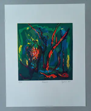 Gabriele Sperlich - Anbruch 2021 Holzschnitt Linolschnitt Irisdruck Auflage nur 50 Exemplare kopen? Bied vanaf 60!