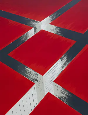 Jeroen Henneman - Rode Daken (Parc Editions), zeefdruk (groot) kopen? Bied vanaf 475!