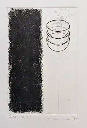 Thomas Ankum - Zonder Titel, ets, oplage 2 ex., 1993 gesigneerd/genummerd, mint kopen? Bied vanaf 55!