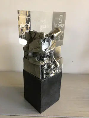 Ad Haring - Sculptuur / Afstudeer plaat Erasmus Universiteit .. kopen? Bied vanaf 90!