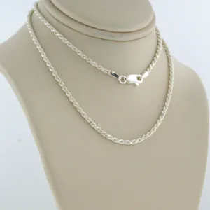 zilveren collier - 45 cm lang kopen? Bied vanaf 1!