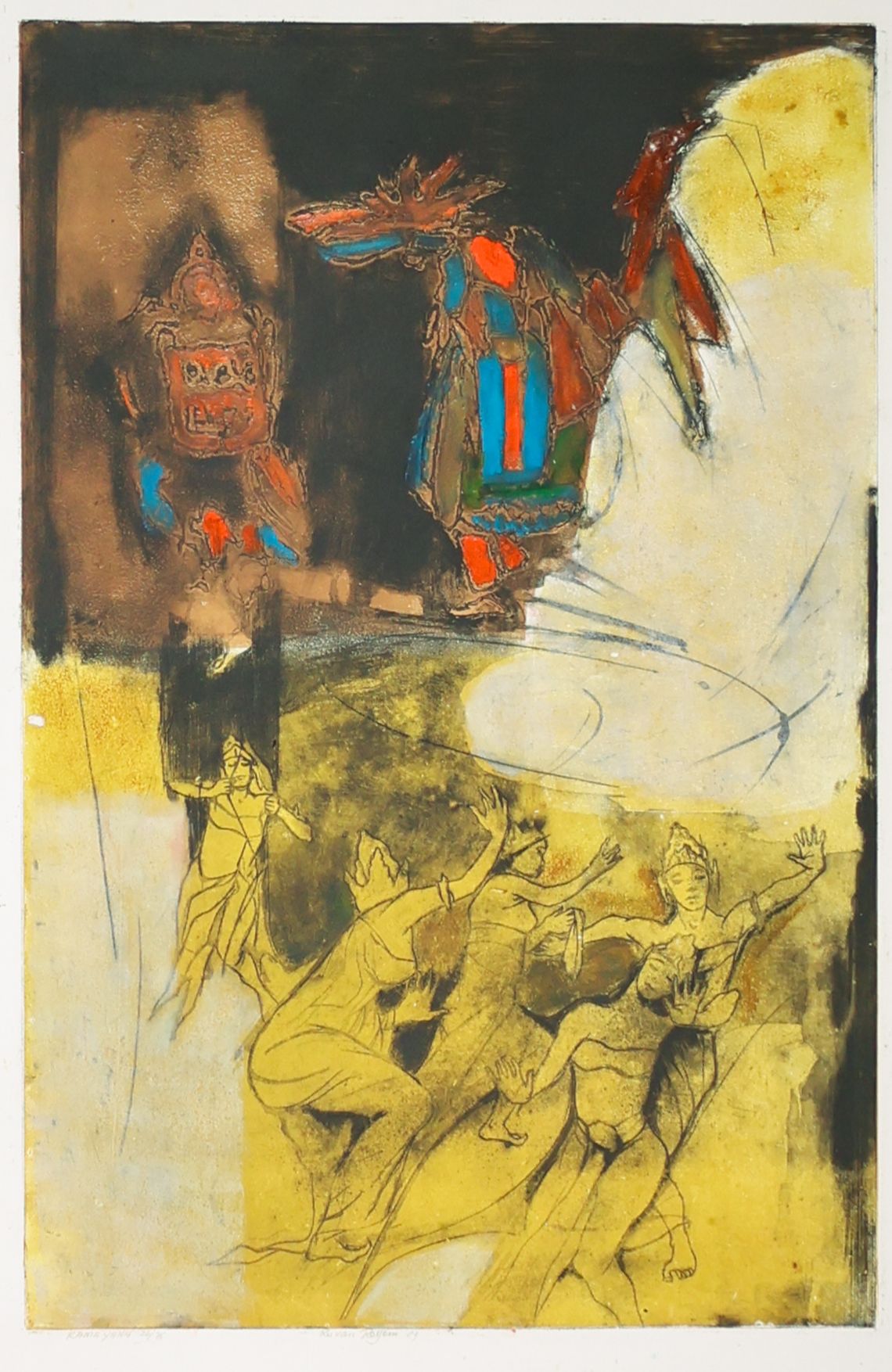 Ru van Rossem - Aquatint, Ramayana kopen? Bied vanaf 70!