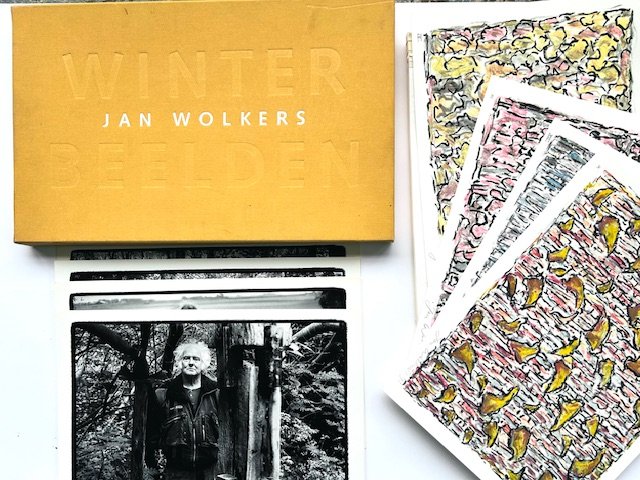 Jan Wolkers - Winterbeeld portfolio met 12 gesigneerde zeefdrukken, 12 foto's en 12 gedichten kopen? Bied vanaf 1800!