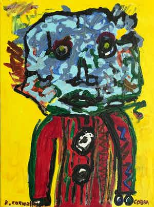 Ruud Cornelisse - Acrylschilderij op doek - Titel cobra - gesigneerd verkocht voor € 45!