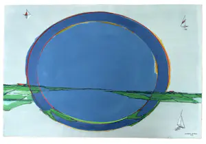 Sam Middleton - Mediation - 1976 Mixed media on paper kopen? Bied vanaf 800!