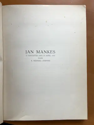 Jan Mankes - door A. Mankes-Zernike en R.N. Roland Holst kopen? Bied vanaf 1!