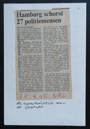 Siep van den Berg - #MENTALITEIT VAN DE GESTAPO # tekening , 1994, mint kopen? Bied vanaf 49!