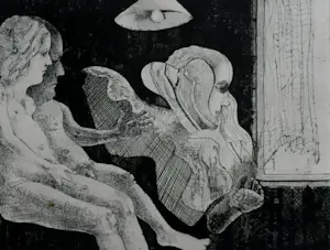 Co Westerik - Ets/aquatint: 2 naakten met verschijning - 1971 kopen? Bied vanaf 150!
