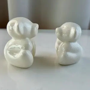 Boch Frères Keramis - & Royal Boch - Twee beertjes oud en nieuw - design Rik Delrue kopen? Bied vanaf 55!