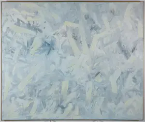 Janus Nuiten - Olieverf op doek, Abstracte compositie - Ingelijst (groot) kopen? Bied vanaf 80!