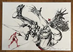 Vladimir Velickovic - Prachtige litho - uit: 'Figures d'un récit en mouvement' - 1985 kopen? Bied vanaf 65!