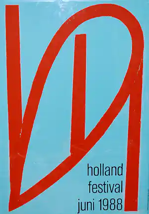 Toon Verhoef - zeefdruk holland festival 1988 kopen? Bied vanaf 75!