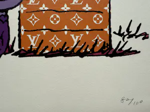 Death NYC - hand-signed silkscreen | 'Louis Vuitton Snoopy/Charlie