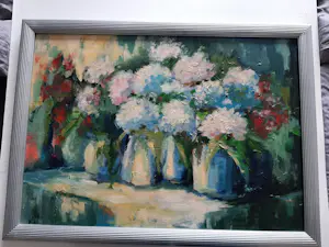 Bram Vegt - Olieverf op doek, vaas met bloemen uit 1996 kopen? Bied vanaf 70!