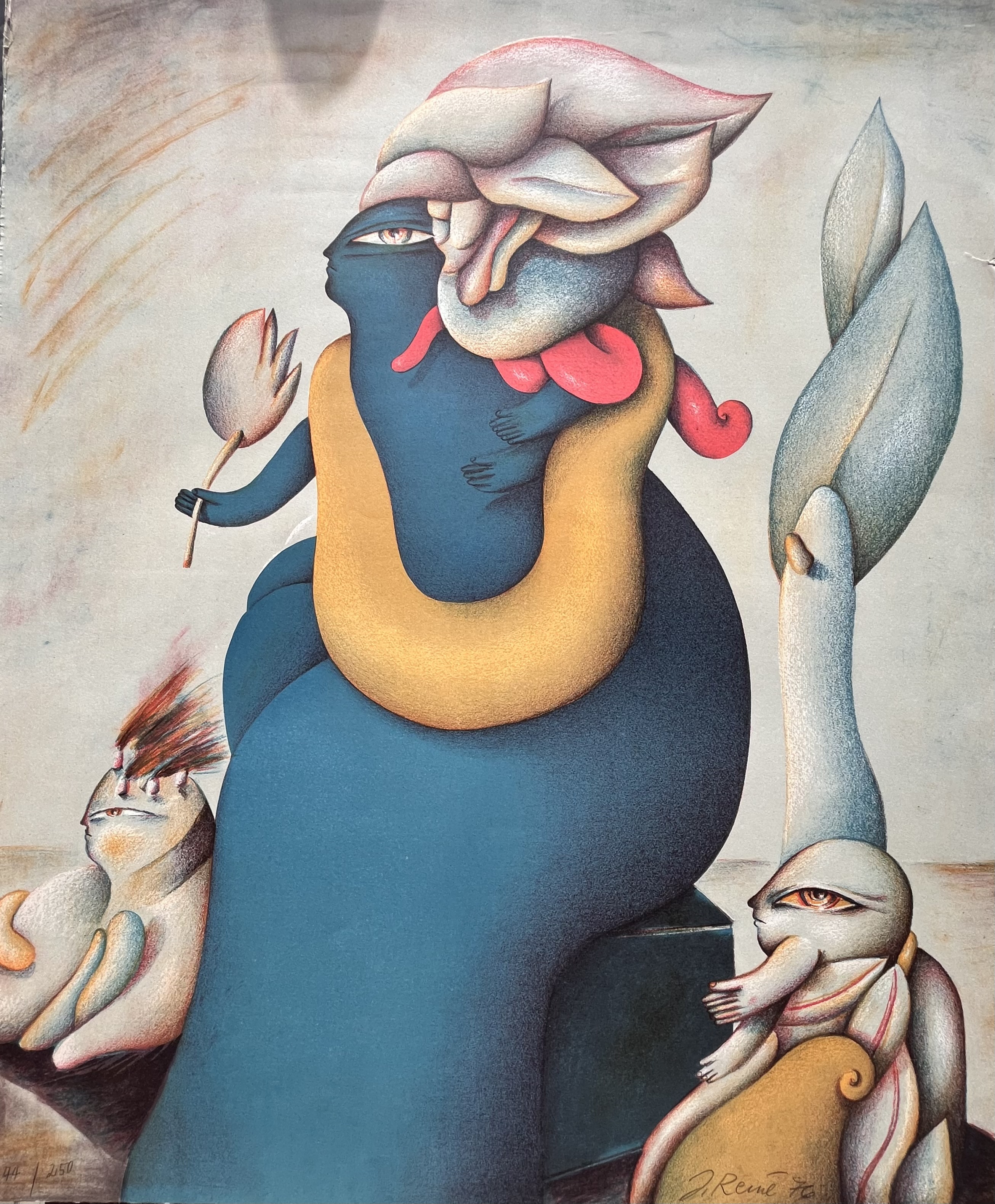 Jörg Remé - Gesigneerde litho - 44/250 - 1976 - Prima staat kopen? Bied vanaf 55!