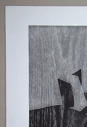 Franz Eggenschwiler - Donnerpfeile II, 1992 - Originele houtsnede, handgesigneerd kopen? Bied vanaf 80!
