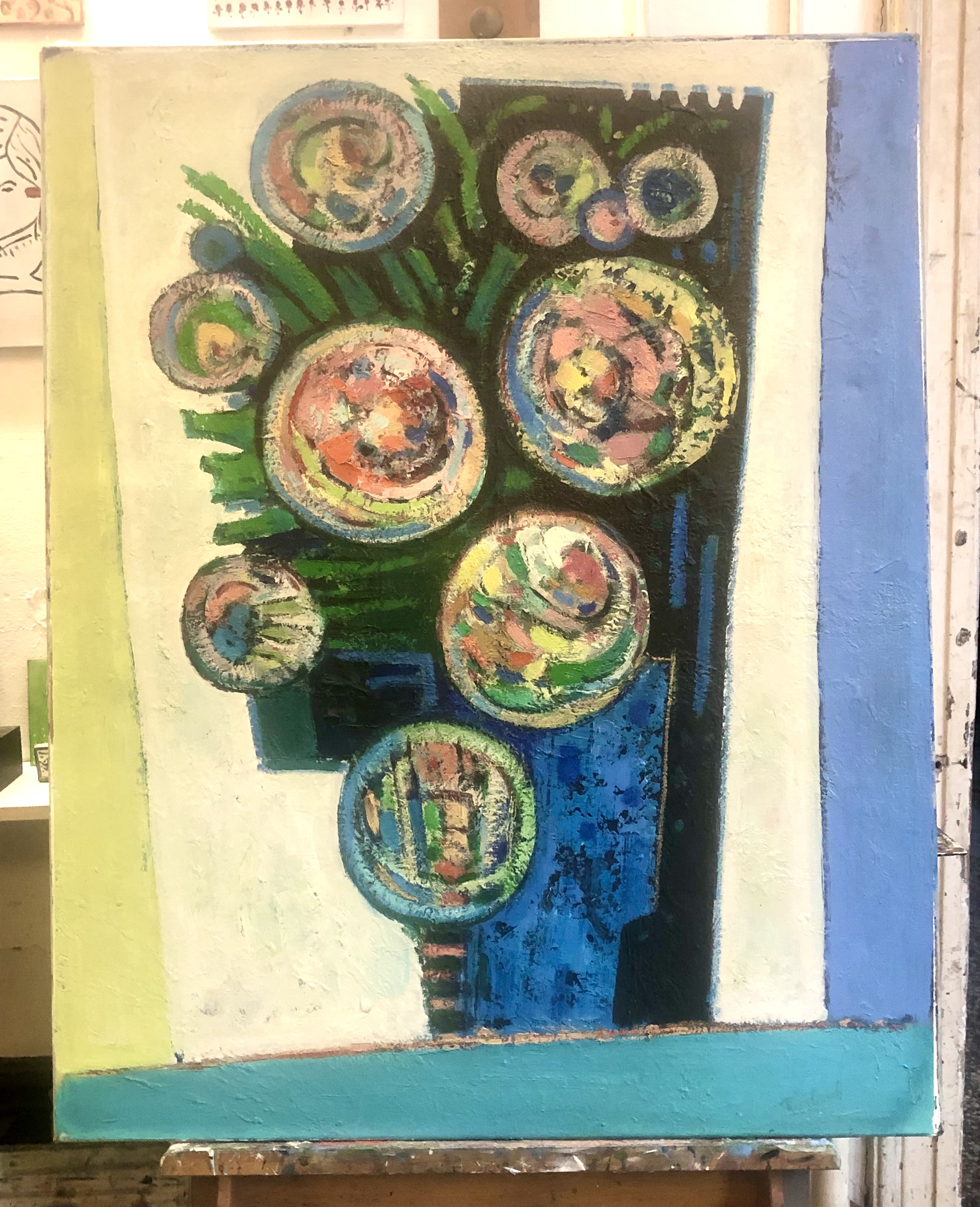 Rien Goené - Abstract expressionistisch olieverf schilderij kopen? Bied vanaf 1100!