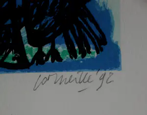 Corneille - Ingelijste zeefdruk: Trois images d'un été - 1992 kopen? Bied vanaf 225!