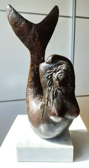Evert den Hartog - Zeemeermin, bronzen beeld verkocht voor € 750!