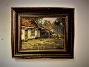 Niet of onleesbaar gesigneerd - Boeiend omstreeks 1930 geschilderd olieverf - gesigneerd kopen? Bied vanaf 1!