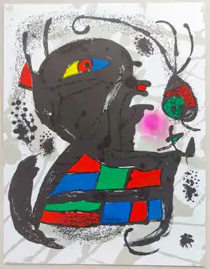 Joan Miro - Originele lithografie verkocht voor € 100!