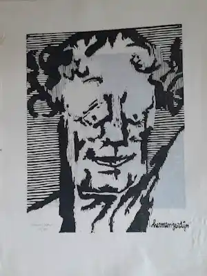 Herman Gordijn - Zelfportret kopen? Bied vanaf 80!