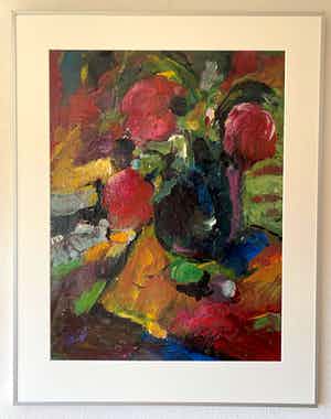 Stieni Foppen - Naamloos schilderij verkocht voor € 90!