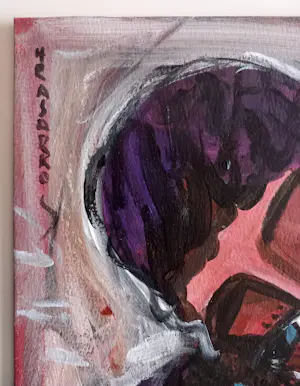Hrasarkos - Moeder en Kind – Acrylverf schilderij - gesigneerd kopen? Bied vanaf 190!