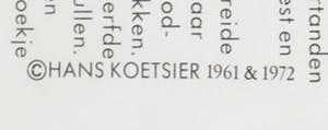 Hans Koetsier - Vijf bijlagen voor Vrij Nederland - Ingelijst kopen? Bied vanaf 20!