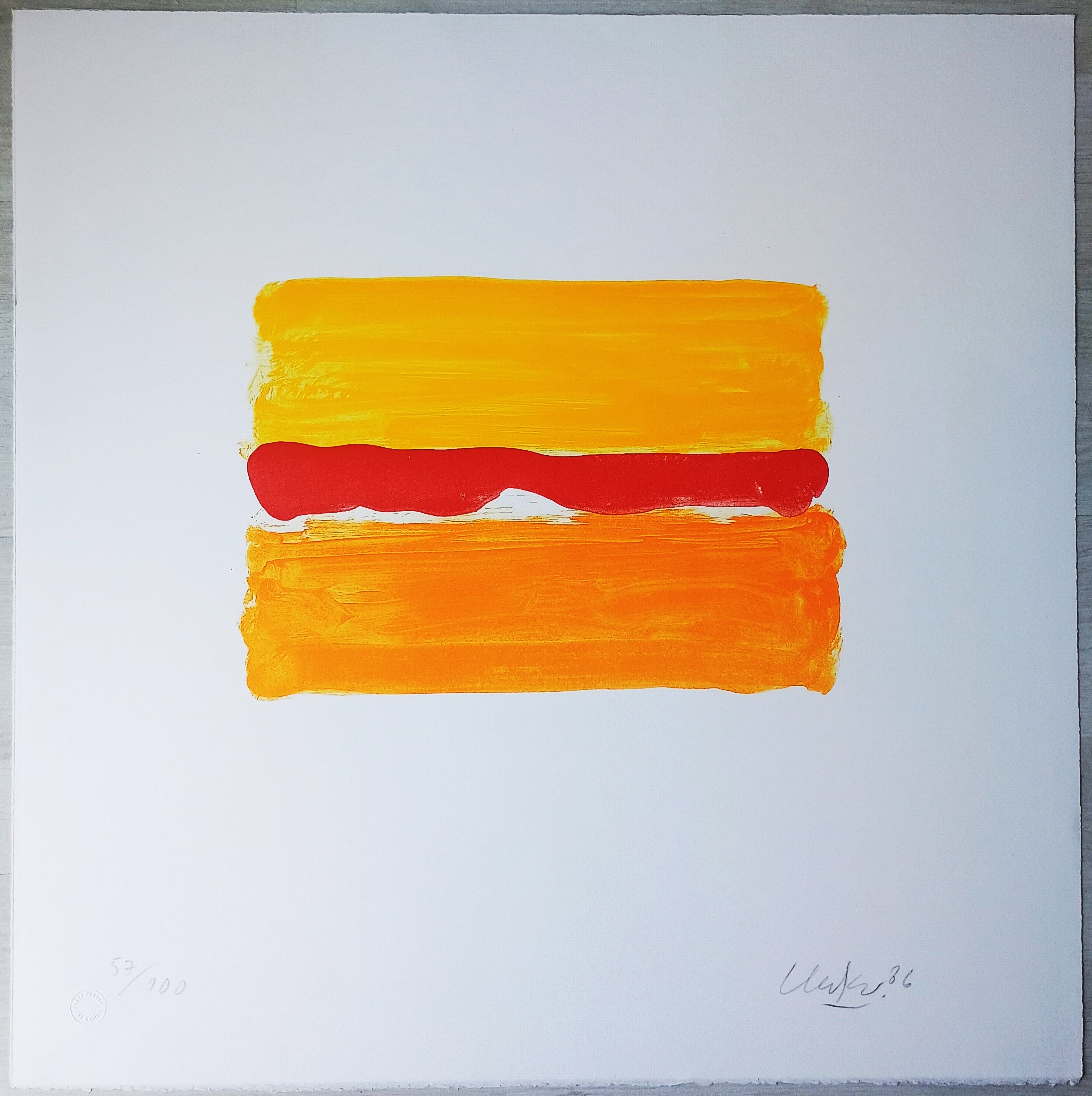 Günther Uecker - "Wüstenlicht" - Lithographie - Auflage von 100 - handsigniert kopen? Bied vanaf 1000!