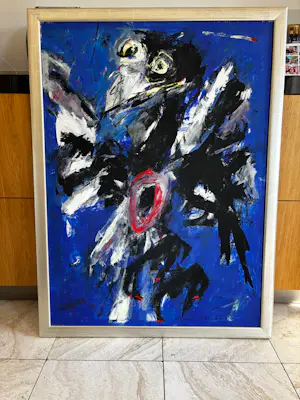 Charlotte Molenkamp - Voorstellende gewonde vogel blauw kopen? Bied vanaf 1500!