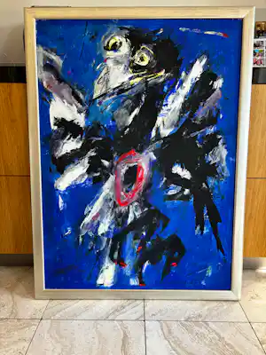 Charlotte Molenkamp - Voorstellende gewonde vogel blauw kopen? Bied vanaf 1500!