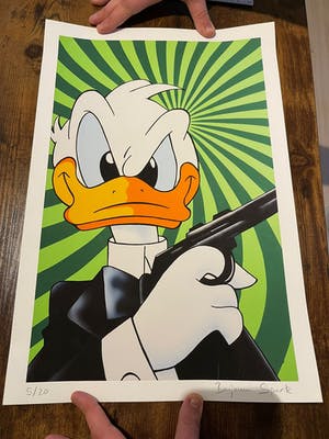 Benjamin Spark - Donal Duck Original Print NEW kopen? Bied vanaf 200!
