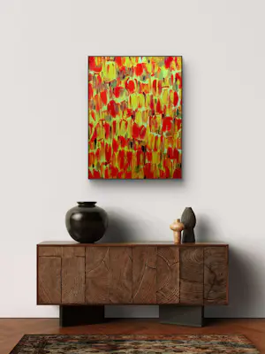 Elva Polyakova - Abstract tulips kopen? Bied vanaf 250!