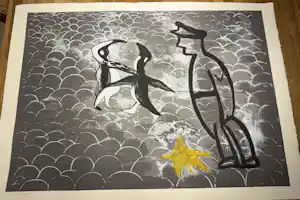 Fred Bervoets - Policeman with penguins verkocht voor € 160!