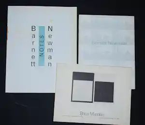 Barnett Newman - 2 catalogi en 1x Brice Marden kopen? Bied vanaf 50!
