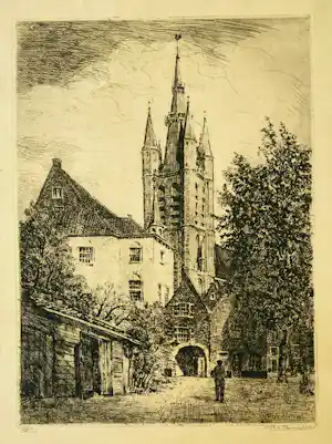 Berend Adrianus Bongers - Oude Kerk van Delft kopen? Bied vanaf 55!