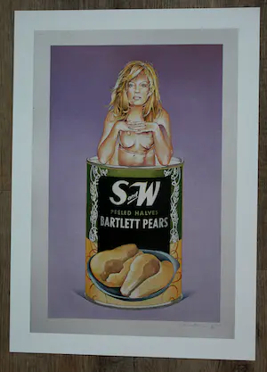 Mel Ramos - Offset litho: Peaches kopen? Bied vanaf 35!