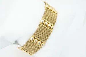 Bijzondere 18 karaats gouden unisex "Milanese" schakel armband - ZWAAR! (67gr) kopen? Bied vanaf 1860!