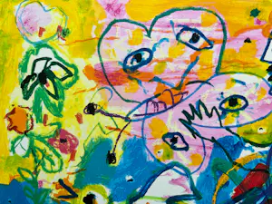 Hans Truijen - handgesigneerde zeefdruk | 'Happy day' | 1993 kopen? Bied vanaf 200!
