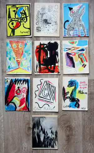 Constant - 10 boekjes uit de serie: Bibliotheque de Cobra - 1950 verkocht voor € 395!