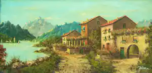 Daniel Been - Mediterraan Landschap verkocht voor € 100!