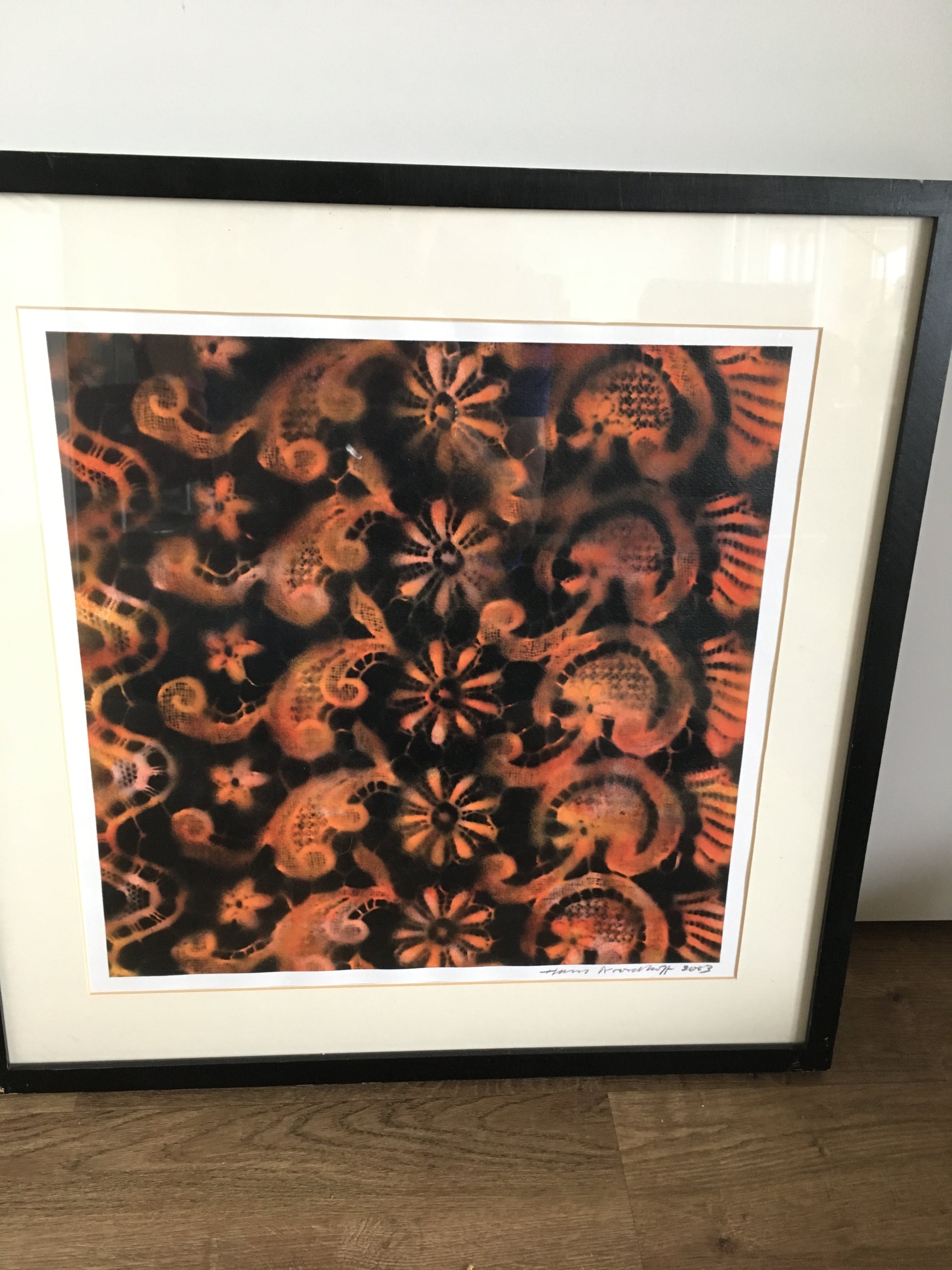 Hans Noordhoff - Acryl op papier, Arabia II , Ingelijst. verkocht voor € 37!