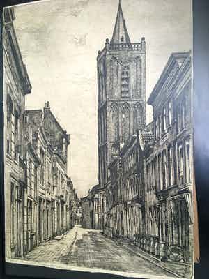Marius Johannes Janssen - Schiedam St. Janstoren verkocht voor € 40!