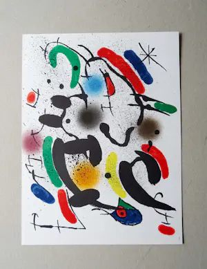 Joan Miro - Litografía original VI (band I) 1972 - Referentie Mourlot 862 kopen? Bied vanaf 139!