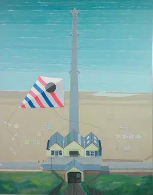 Kees Balvers - Acryl, Strand - Ingelijst kopen? Bied vanaf 100!