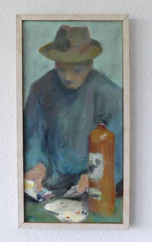 Niet of onleesbaar gesigneerd - Kaartspeler kopen? Bied vanaf 10!