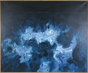 Janus Nuiten - Olieverf op doek, Zonder titel - Ingelijst (groot) kopen? Bied vanaf 70!